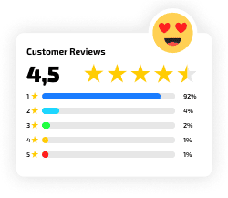 Customer rating 4.5/5